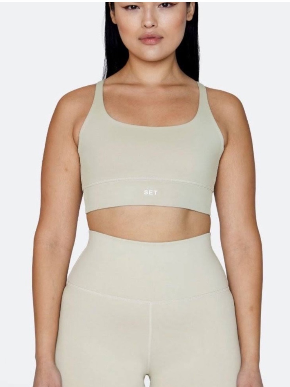 SET Active Scoop Bra in Oat Milk